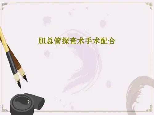 胆总管探查术手术配合共29页