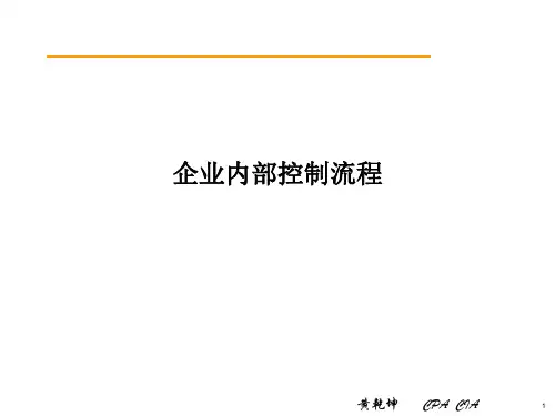 企业内部控制流程PPT课件