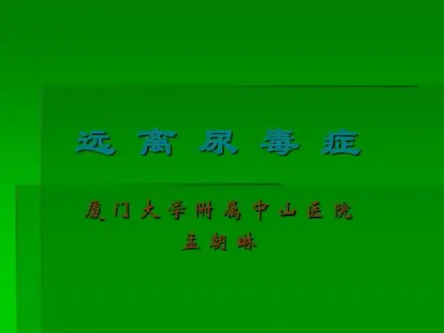 孟朝琳 远离尿毒症ppt课件