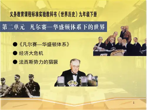 第三课《凡尔赛—华盛顿体系》PPT演示课件