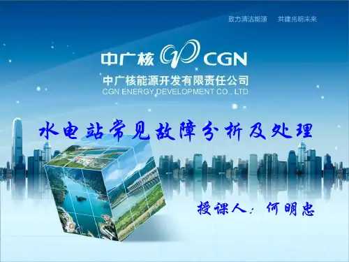 水电站常见故障分析及处理
