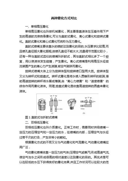 两种雾化方式对比