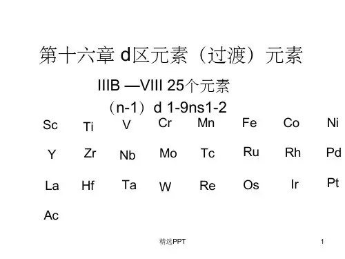 《d区元素》PPT课件