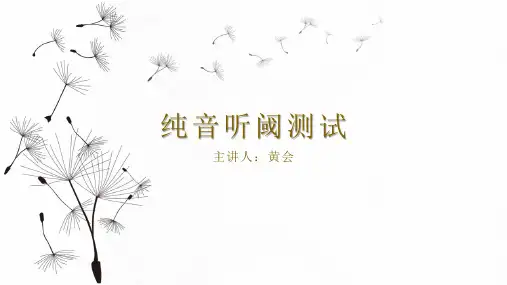 纯音听阈测试