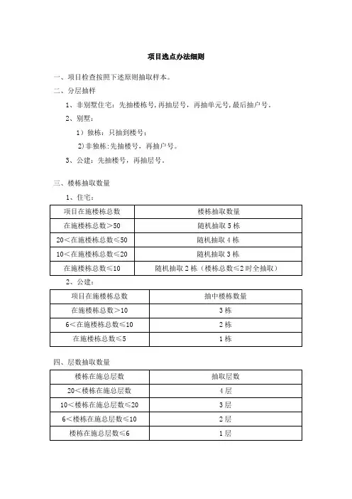 工程质量安全检查评分表