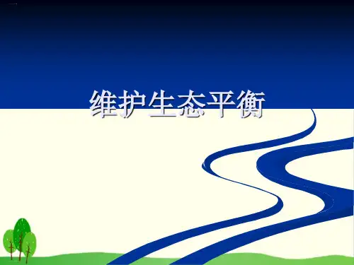 教科版《维护生态平衡》精品教学课件18