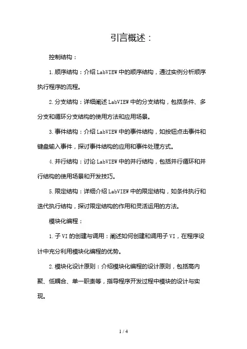 labview实验报告(两篇)2024