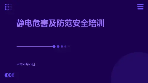静电危害及防范安全培训ppt