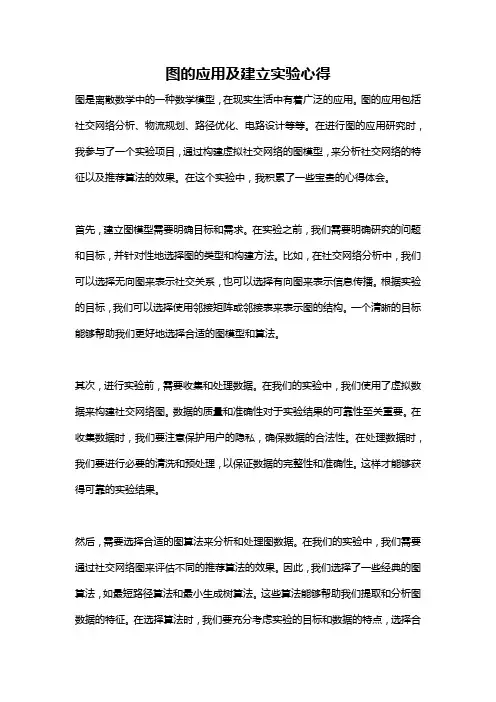 图的应用及建立实验心得