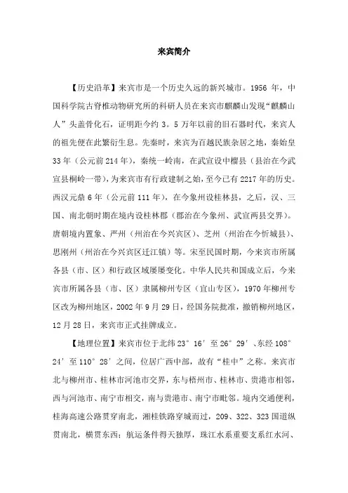 来宾简介