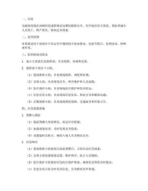 商场__大客流应急预案