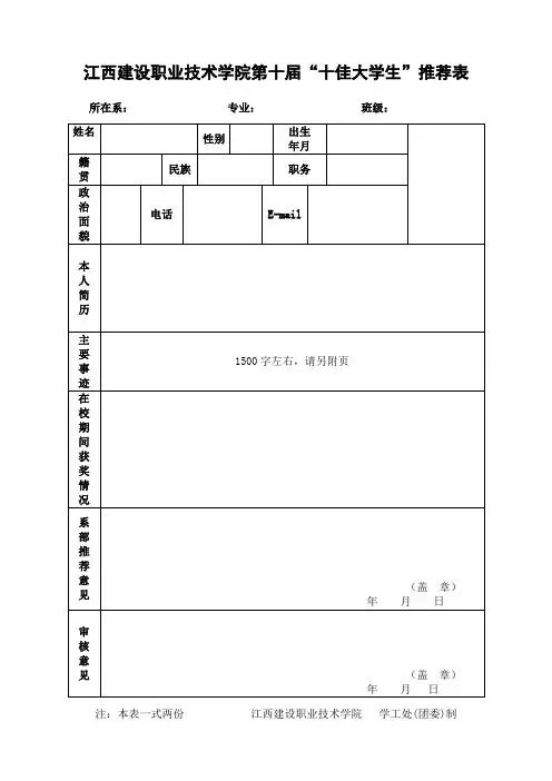 十佳大学生