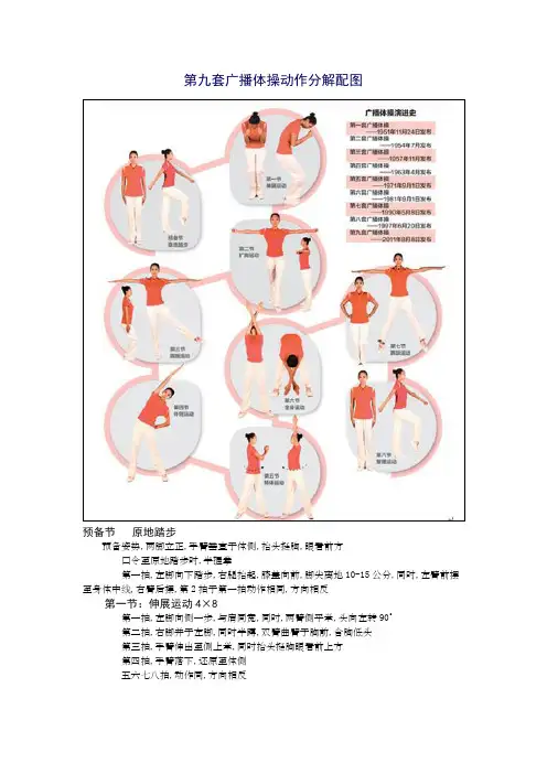 第九套广播体操动作分解配图
