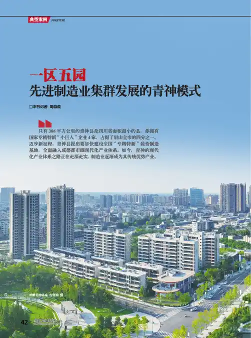 一区五园_先进制造业集群发展的青神模式