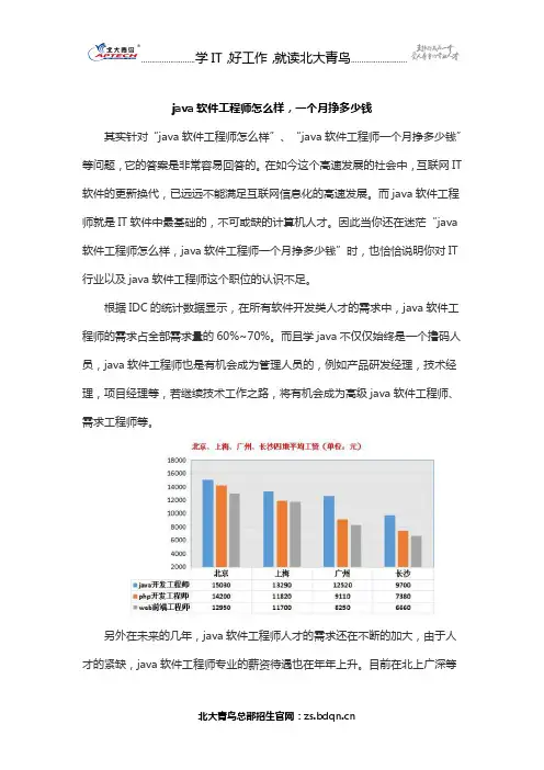 java软件工程师一个月挣多少钱