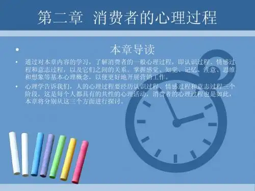 消费心理学-第二章  消费者的心理过程