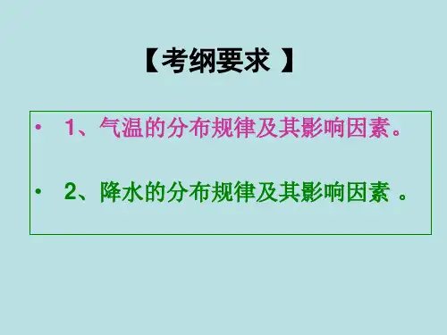 一轮第二章第3讲1.3.4 影响降水因素及等降水量线图的判读