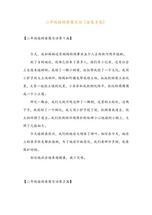 二年级植树看图写话(合集3篇)