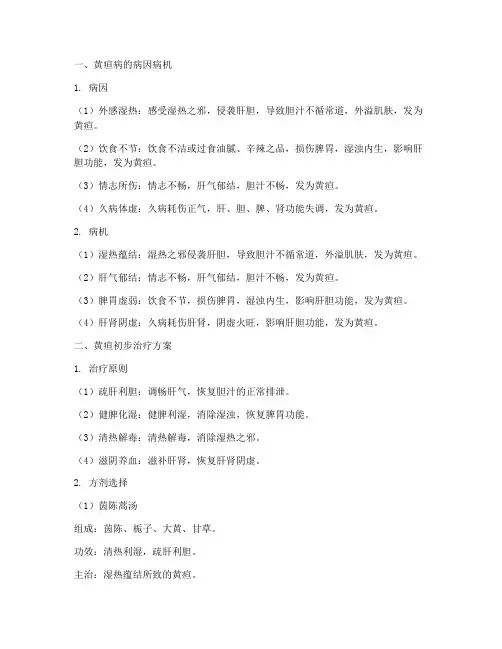 黄疸初步治疗方案中医