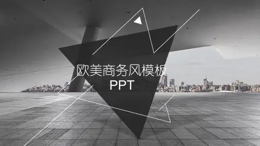 欧美风格 (44)商务风PPT模板