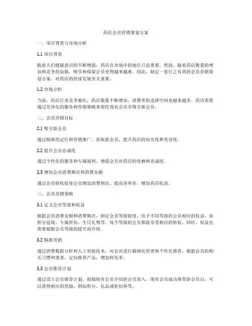 药店会员营销策划方案
