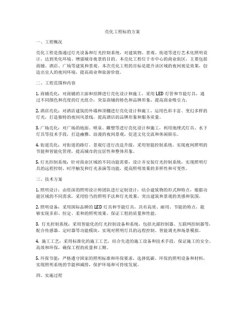 亮化工程标的方案