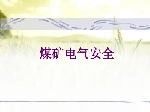 煤矿业电气安全之培训课件 PPT