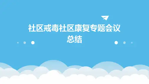 社区戒毒社区康复专题会议总结PPT