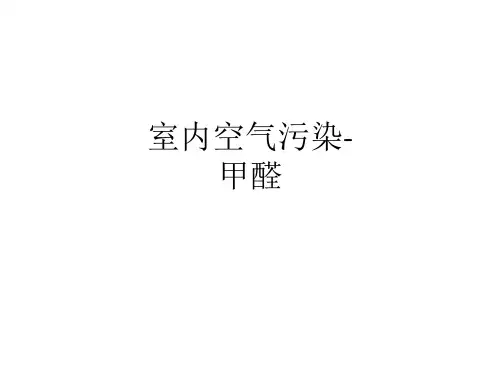 室内空气污染-甲醛_ppt课件