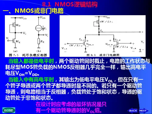 第8章  MOS基本逻辑单元