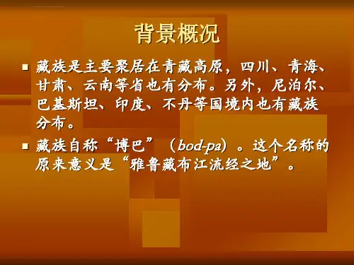 藏族民俗风情赏析ppt课件.ppt