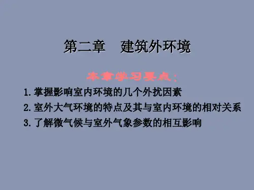 建筑外环境ppt课件教学教程