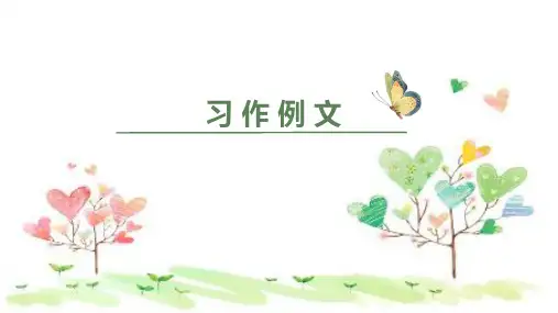统编版语文四年级上册第五单元习作：生活万花筒课件(28张PPT)
