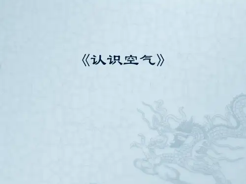 教科版《感受空气》PPT优秀课件1