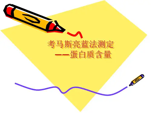 考马斯亮蓝法测蛋白质含量(1)
