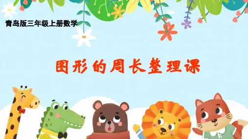 三年级上册数学课件-(共19张ppt)八 图形的周长整理  青岛版