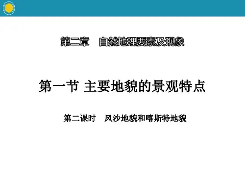 《主要地貌的景观特点》自然地理要素及现象PPT(第二课时风沙地貌和喀斯特地貌)