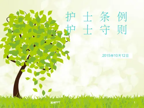 《护士条例》PPT课件