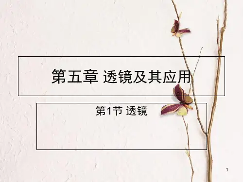 八年级物理上册 第五章 第1节 透镜习题课件 (新版)新人教版.pptx