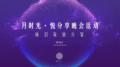 2019月时光悦分享房地产开盘前晚宴暖场活动策划方案