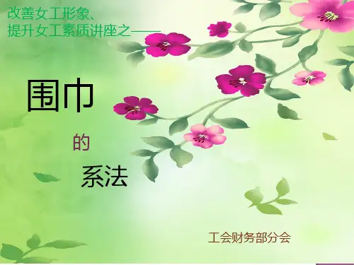 围巾多种系法培训PPT课件