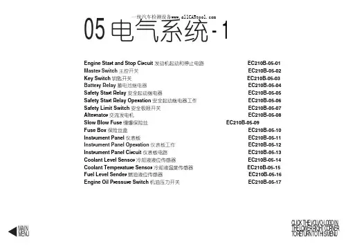 挖掘机沃尔沃  EC210B-05电器系统-1