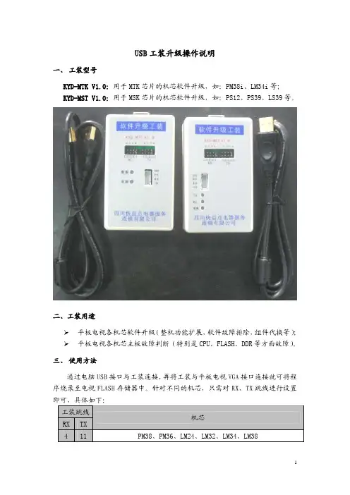 长虹USB工装升级操作说明