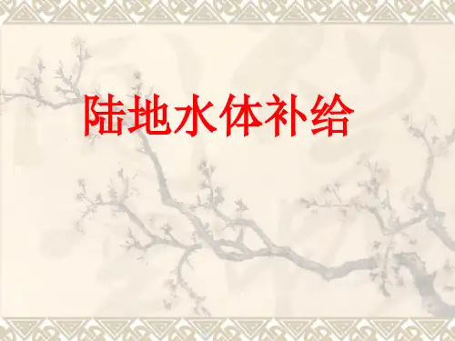 10陆地水体的补给