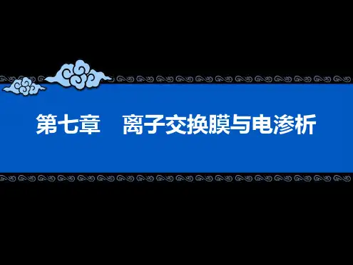 第七章离子交换膜