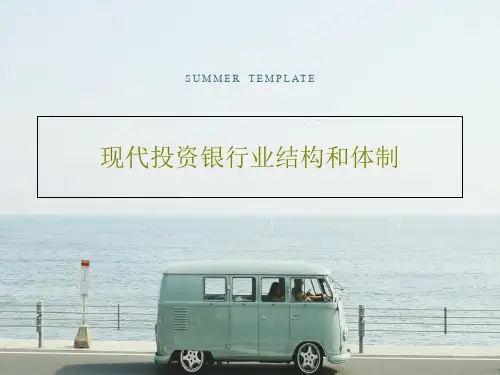 现代投资银行业结构和体制共53页