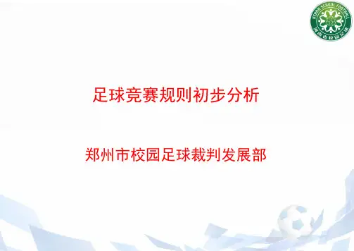 2017年十一人制足球竞赛规则分析基础版