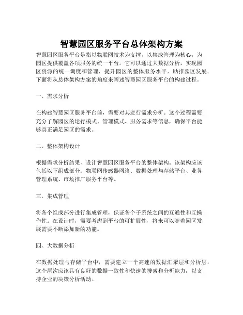 2023-智慧园区服务平台总体架构方案-1