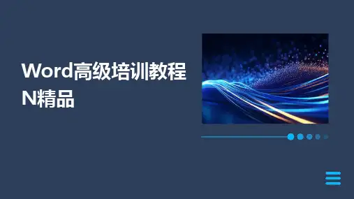 2024版Word高级培训教程N精品