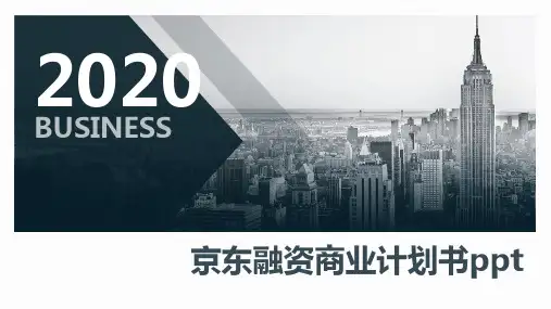 京东融资商业计划书ppt